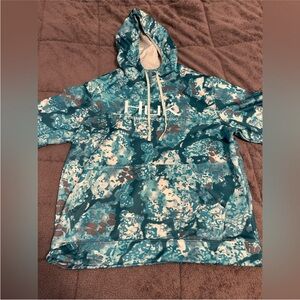 HUK Performance Fleece hoodie Large Mens